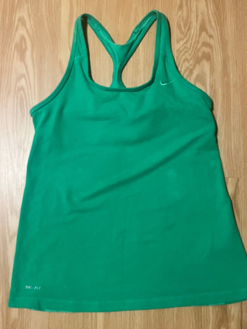 Nike Green workout Tank with Bra, size L